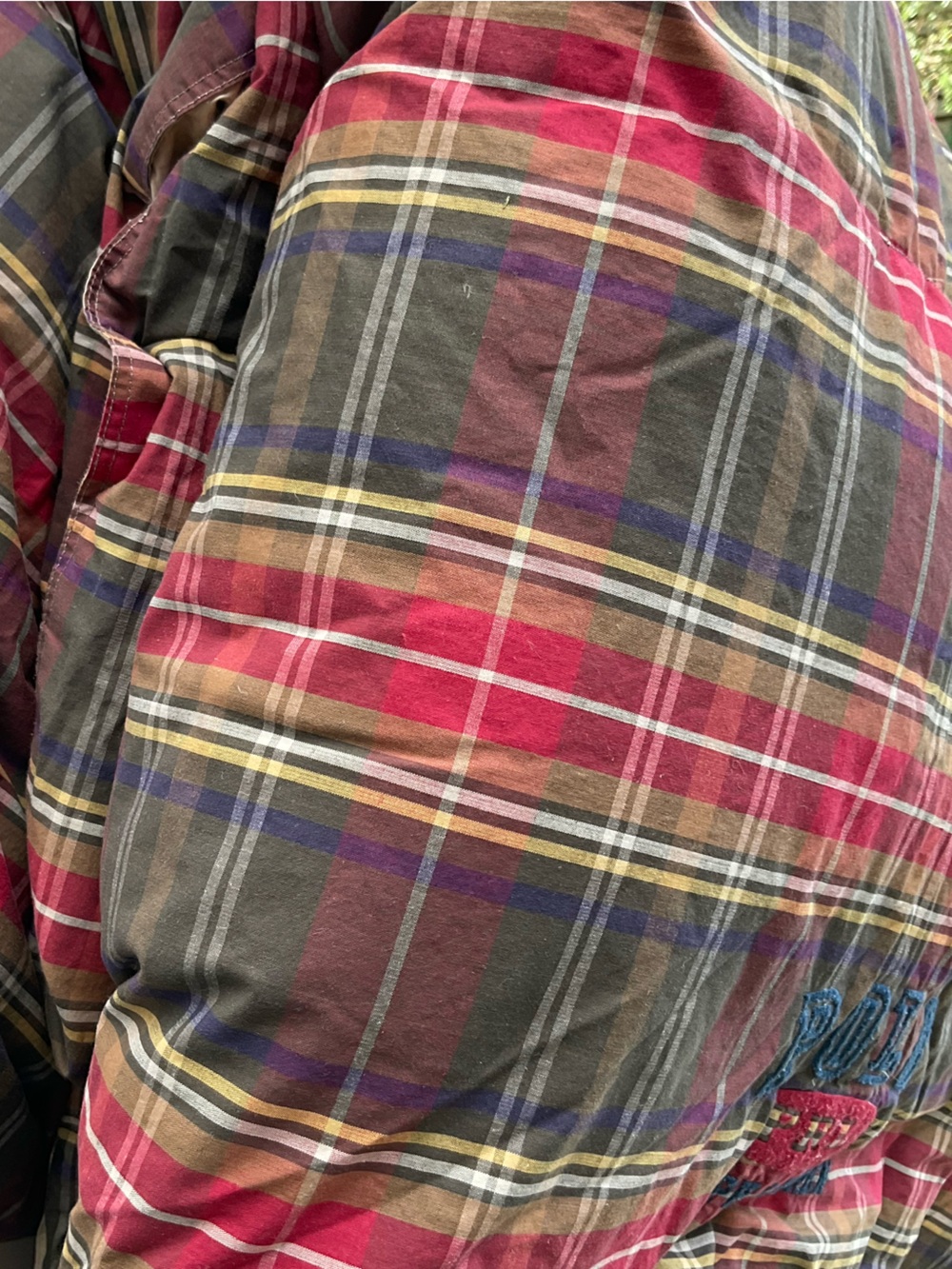 Vintage Polo Ralph Lauren Home Plaid Down Reversible Comforter Full/Queen - Picture 2 of 13